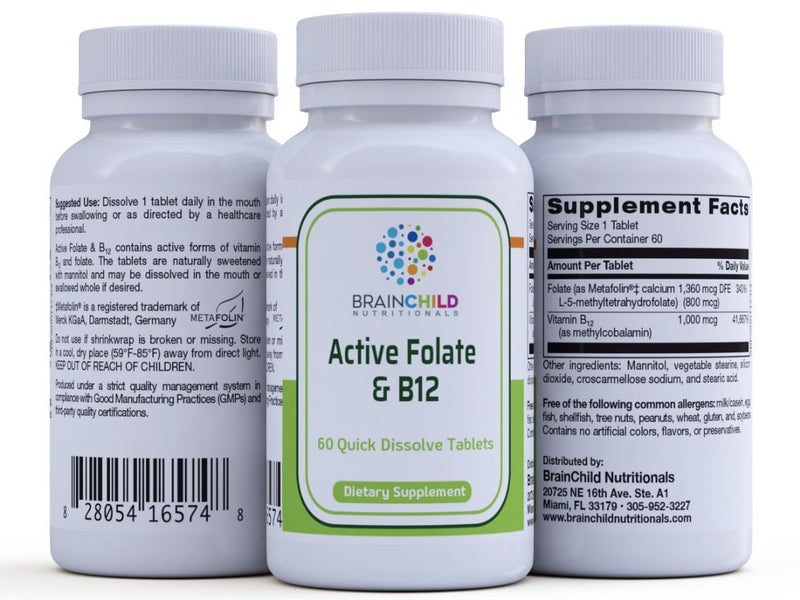 Active Folate and Methyl B12 Tablets