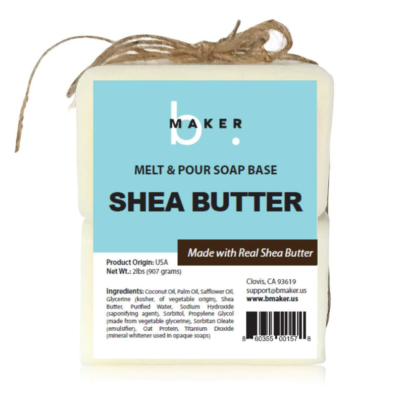 bMAKER All-Natural Shea Butter Melt and Pour Soap Base (2lb Blocks) - – Our  Botanicals America